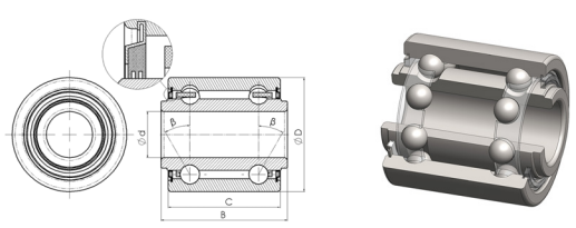 Angular Contact Ball bearing - Type 3